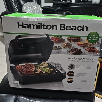 #ad #ad Hamilton Beach Searing Grill Hot Cold Smoke Infuser Indoor Electric 1200W 25375 $50.99