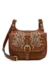 Patricia Nash Linny Saddle Bag Small Tan