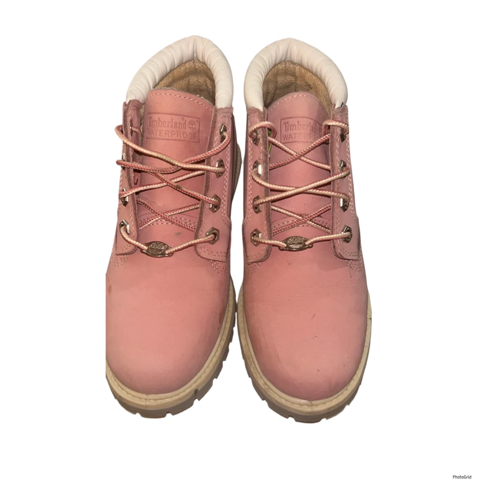 Timberland Nellie Chukka Mujer Talla 6 Zapatos Rosa Nubuck Botas Confort 23308 Foto 4 de 4