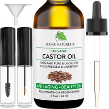 Castor Oil Organic, Cold Pressed, 100 Pure, Raw, Hexane Free,Multi-Purpose