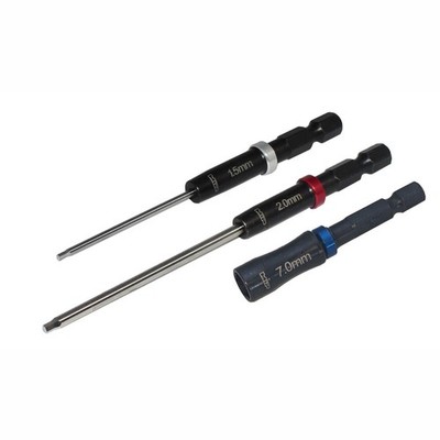 MIP Speed Tip Hex Driver Wrench Set Gen 2, 1.5mm, 2.0mm Hex Wrench & 7.0mm Nut D