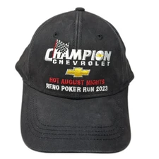 Champion Chevrolet Strapback Baseball Cap Black One Size 6 Panel Design Dynamix