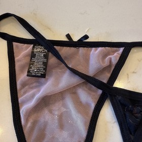 Vintage Agent Provocateur Black Lace Corset Set Peplum Bustier + Thong S - 2007