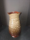 HAEGER POTTERY MINK BROWN GLAZE VASE 13" Tall MOLD #4207
