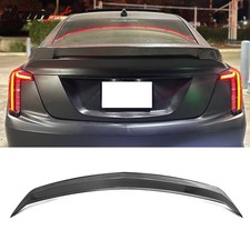 Fits 20-26 Cadillac CT5 V Blackwing Carbon Fiber Print Trunk Spoiler Wing ABS