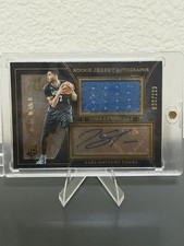 2015-16 Panini Black Gold Karl-Anthony Towns RC Jersey Auto /199 Rookie KAT