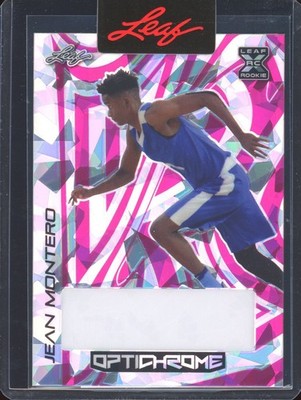 LEAF 2022-23 OPTICHROME JEAN MONTERO #BA-JM1 1/1 PINK CRYSTALS PROOF