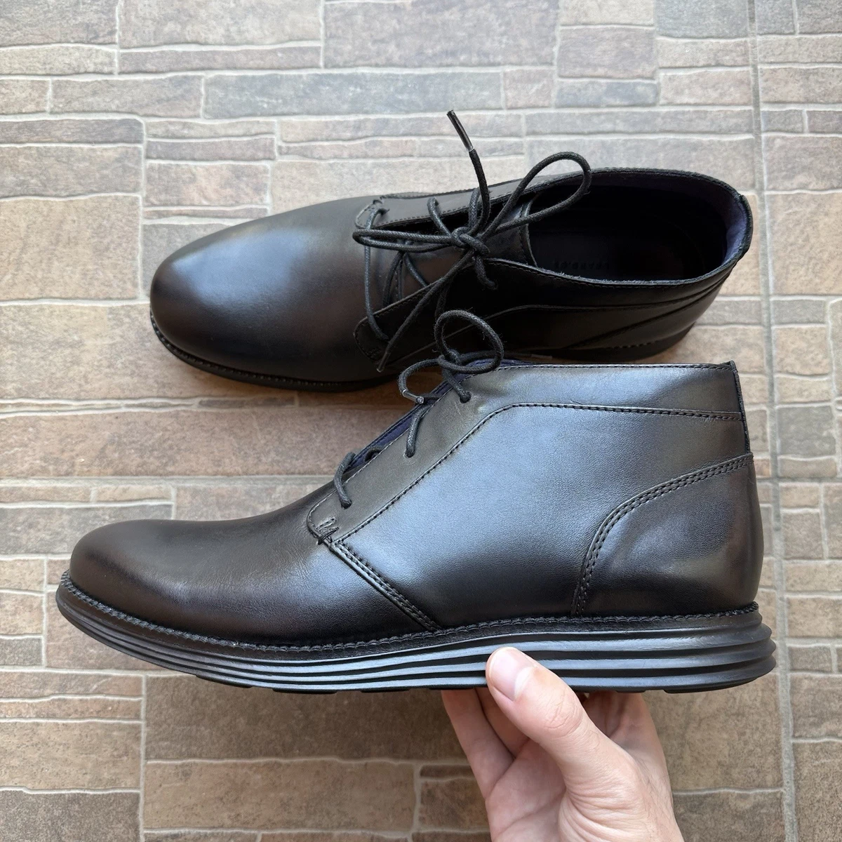 Men’s Cole Haan Williams Wing Chukka - Size 7.5M Cole Haan Lace Up Boots for Men with Upper Leather for Sale  main image 2