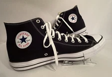 Converse Chuck Taylor All Star HI Top Sneakers Shoes Black Men’s Size 18 - NEW!