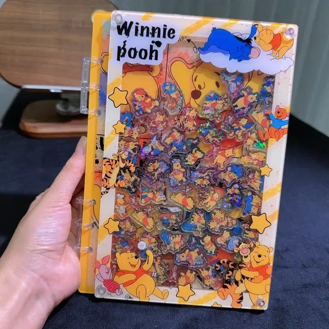 A5 Pooh Bear Diary Cute Acrylic Cover Notebook