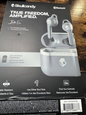 Skullcandy Indy Evo True Wireless Bluetooth Headphones - Chill Gray,