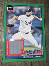 2026 Topps Series 1  Clayton Kershaw 1991 Green Relic Card SP/99