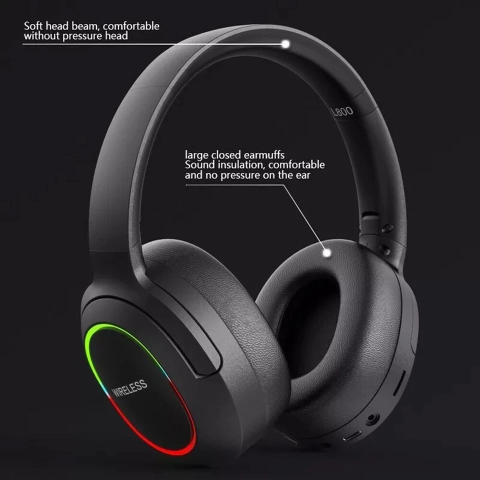 Wireless Gaming Headset For PS4, PS5, Xbox, Switch, PC Foldable Noise-Cancelling - Image 4 of 4