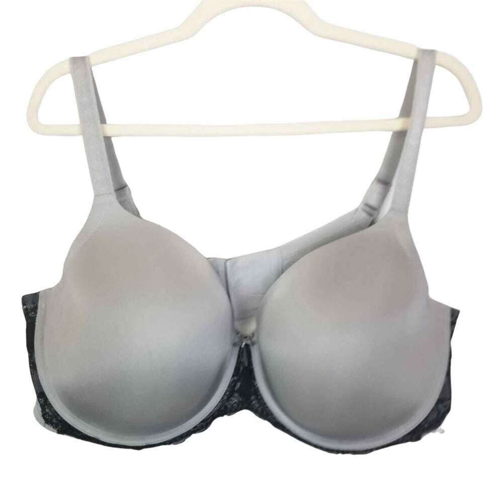 Torrid Bra Plus Size Bra Push Up Bra Lace Bra Padded Bra Women 46DD Gray Bra