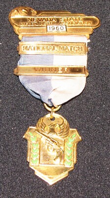 Nevada State 1960 Rifle and Pistol International Match Winner's Medal~4''