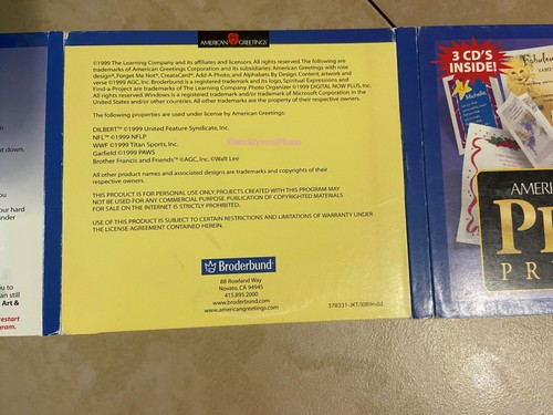 Broderbund American Greetings Print! Premium 2 Windows 98 NT - Picture 6 of 11