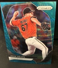 John Means(Baltimore Orioles)2020 Panini Prizm Teal Wave Baseball Card