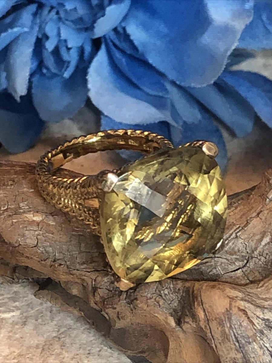 3.Sima K SKJ 925 Gold Wash Sterling Silver Checkerboard Cut 3.Sima K SKJ 925 Gold Wash Sterling Silver Checkerboard Cut