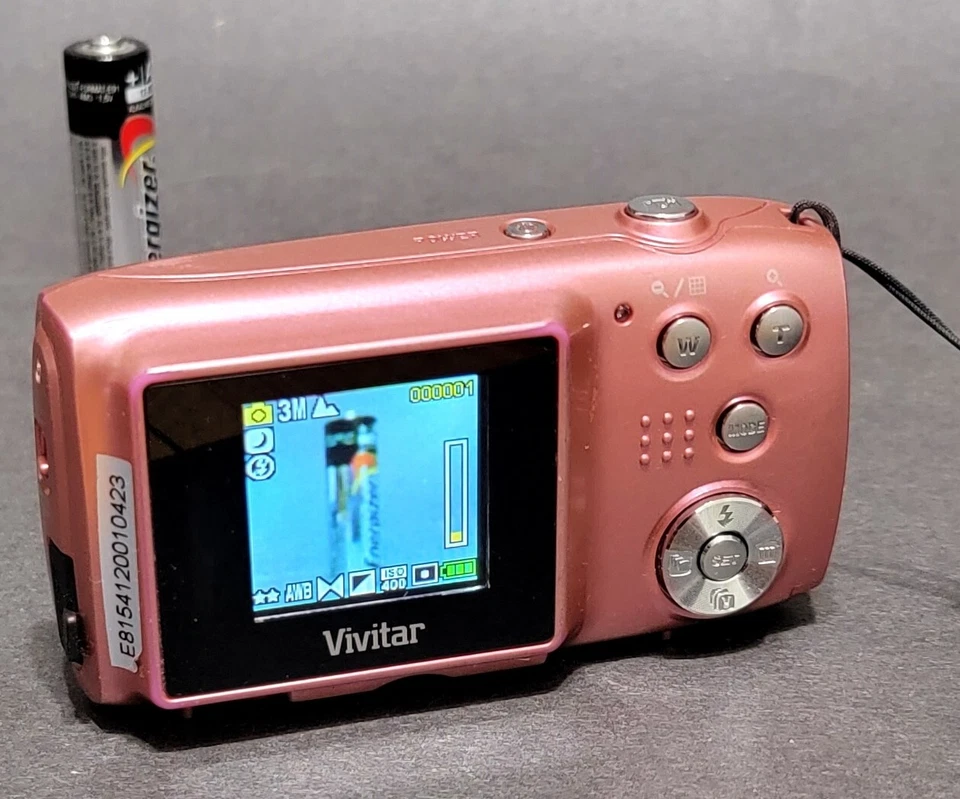 Vivitar Vivicam 5118 5.1 MP Digital Camera f=5.1mm F2.8 Pink - Image 4 of 4