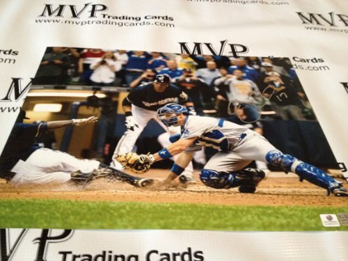 A.J. ELLIS Autograph 11x14 Los Angeles Dodgers "At The Plate" Photo - Picture 1 of 1