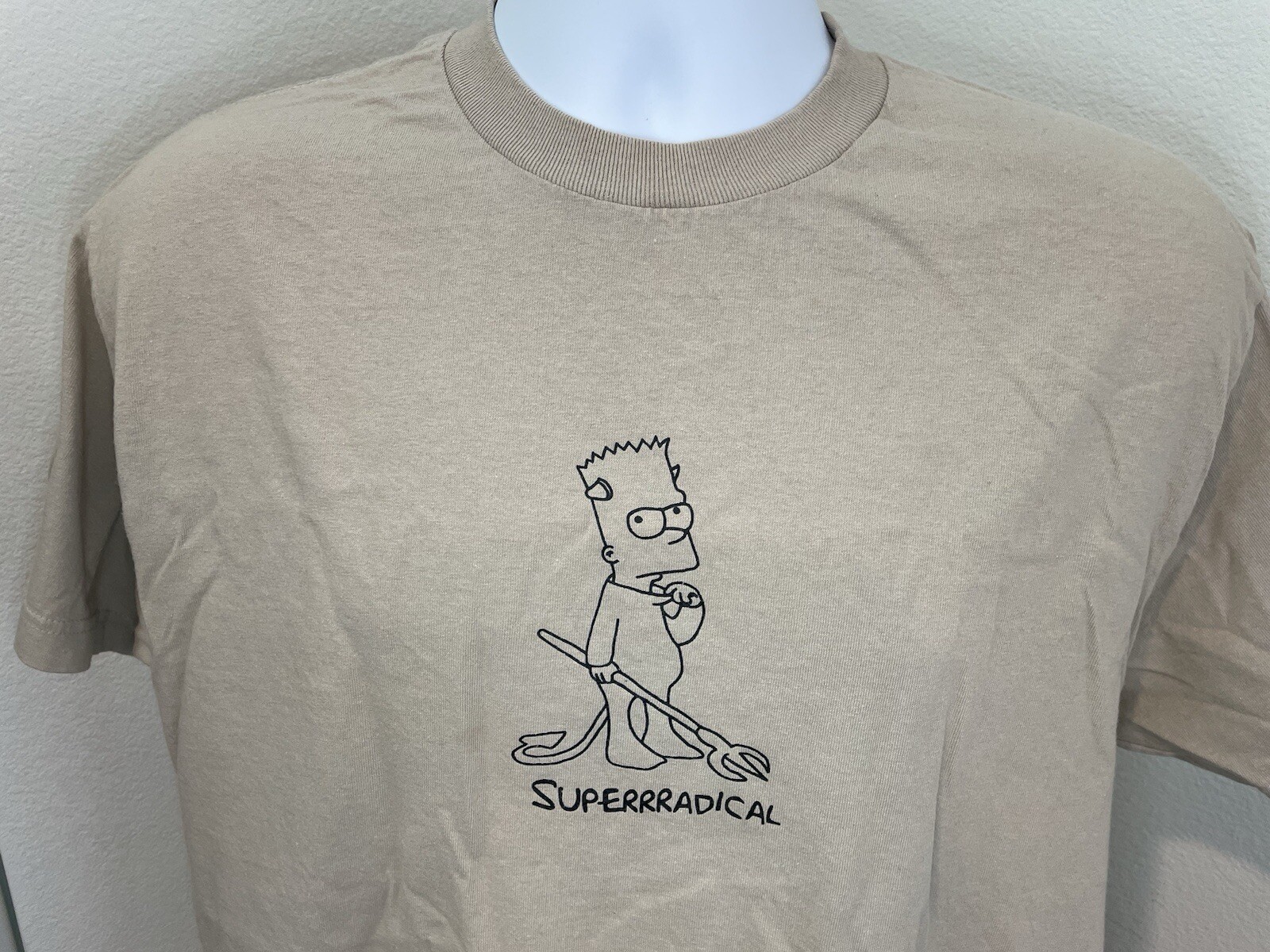 SuperrRadical Large Brown Devil BART Simpson T Sh… - image 2