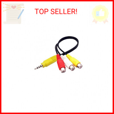 AILTECK Replacement for Sony TV Video AV Component Adapter Cable, 3 RCA to 3.5mm