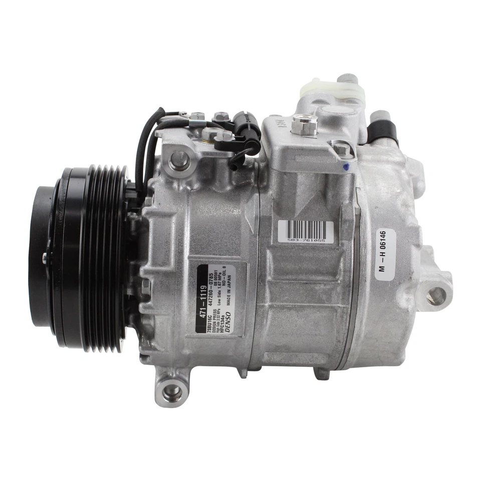 Compresor de aire acondicionado con embrague Denso 471-1119 para BMW E46 E39 325i 328Ci 530i M3 Foto 4 de 4
