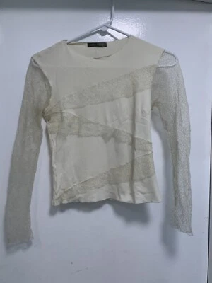 Vintage Couture  Louis Verdad Designer Cream Top - Small - Image 1 of 4