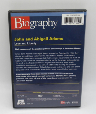 その他 Biography: John &amp; Abigail Adams [DVD] Amazon.com: Adams, John and Abagail (A & E Biography : Movies & TV