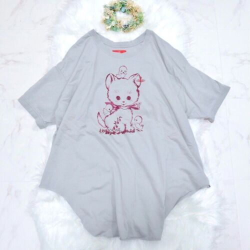 Vivienne Westwood Cat Big T-shirt Orb Embroidery size S F/S JP - 第 1/9 張圖片