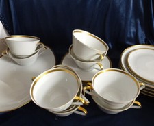 Eschenbach Bavaria Speiseservice Weiß Goldrand, Dekor W 5697 zur Auswahl