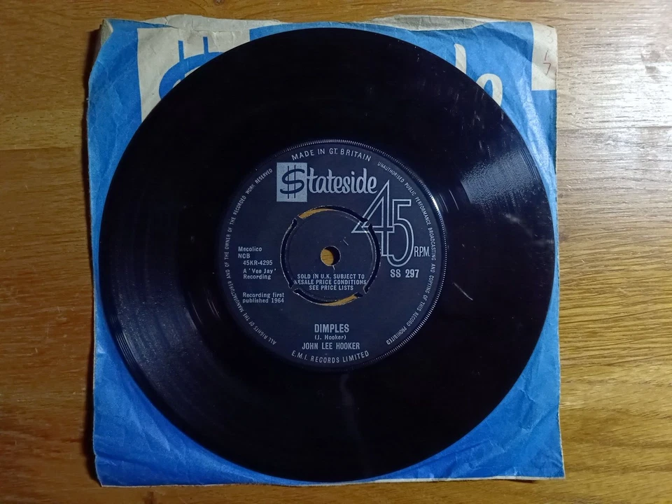 John Lee Hooker - 7" single - Dimples - Stateside (UK) label - VG+/VG - Image 2 of 4