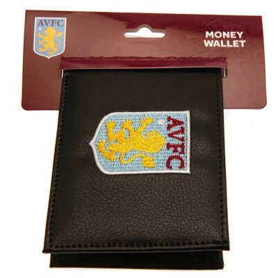 Aston Villa FC Embroidered Crest Wallet New For Football Fans Official License