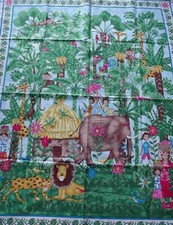 Jungle Friends childrens animals panel Northcott fabric