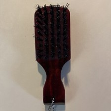 Beard Brush Mustache Sideburn Mini 5 Inch Brush Medium Bristles Wood Handle