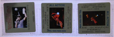 LEE SCRATCH PERRY (x3) 35mm PROMO PRESS AGENCY PHOTO SLIDE #4579