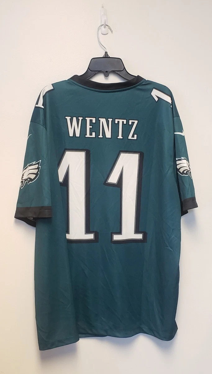 NIKE MENS PHILADELPHIA EAGLES CARSON WENTZ LEGEND JERSEY 2XL NEW