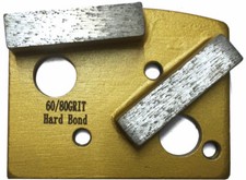 Double Segment 60/80 Grit Diamond Floor Grinding Shoe for Soft Surface - TMAG