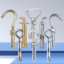 Heavy Duty Closed Hook Eye Bolt Rawl Shield Wall Anchor Expansion Bolts M6-M20