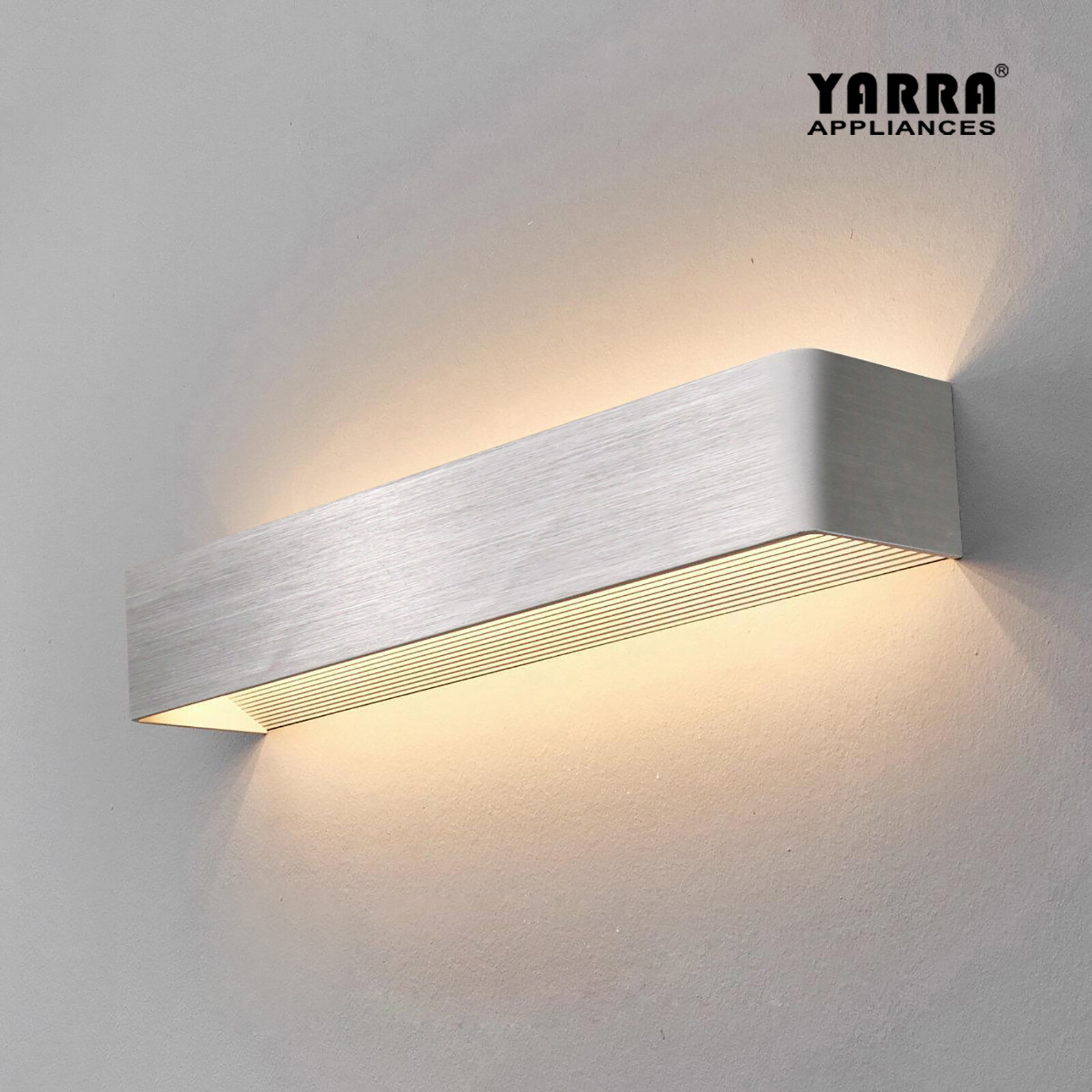 Large 370MM LED Wall Light Directional Beam Output Up Down White Black