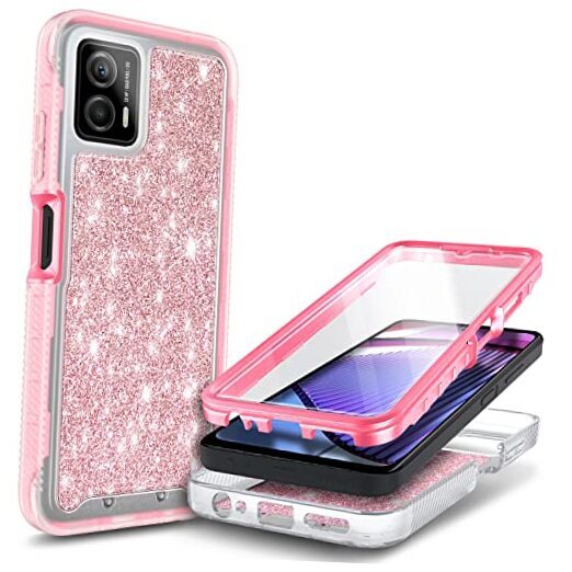 NZND Compatible with Motorola Moto G 5G (2023)/Moto G Power 5G (2023) Rose Gold
