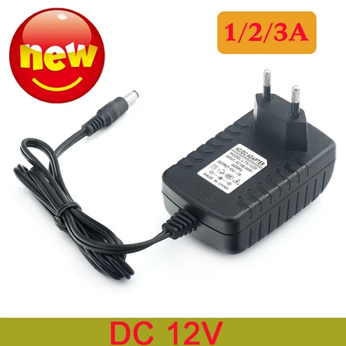 12V 2/3A AC/DC 24W Trafo Netzadapter Steckernetzteil Ladegerät LED Streifen NEU - Bild 7 von 9