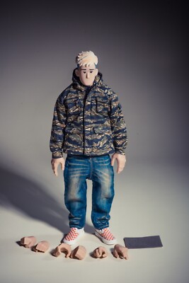 Trickyman12 1/6 202414a Men Camouflage coat Jeans shoes Set 12