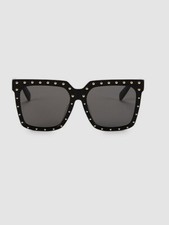  555 Celine CL4055IS Women's Black Studded Square Sunglasses Shades 55-18-145