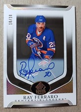 2020-21 SP Signature Edition Black Ray Ferraro Auto 10/10 Islanders Autograph