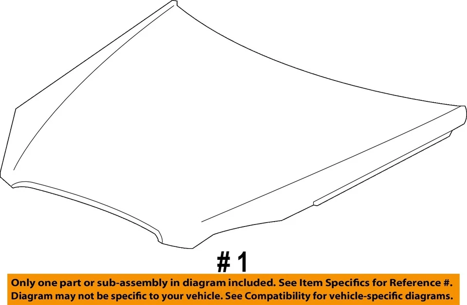 Used Hood fits: 2007 Buick Lucerne  Grade A - Image 4 of 4