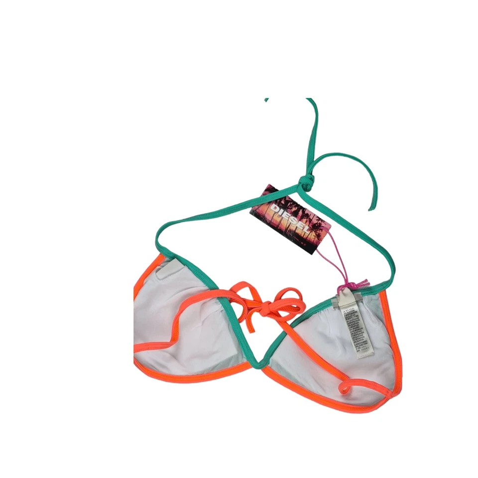 Diesel BFB-CALYPSO REGGISENO 57 X бюстгальтер бикини новом зеленый/неоновый оранжевый - Изображение 2 из 4
