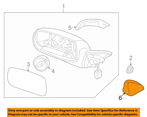 HYUNDAI OEM Door Side Rear View Mirror-Inner Cover Trim Cap Left 876502M000