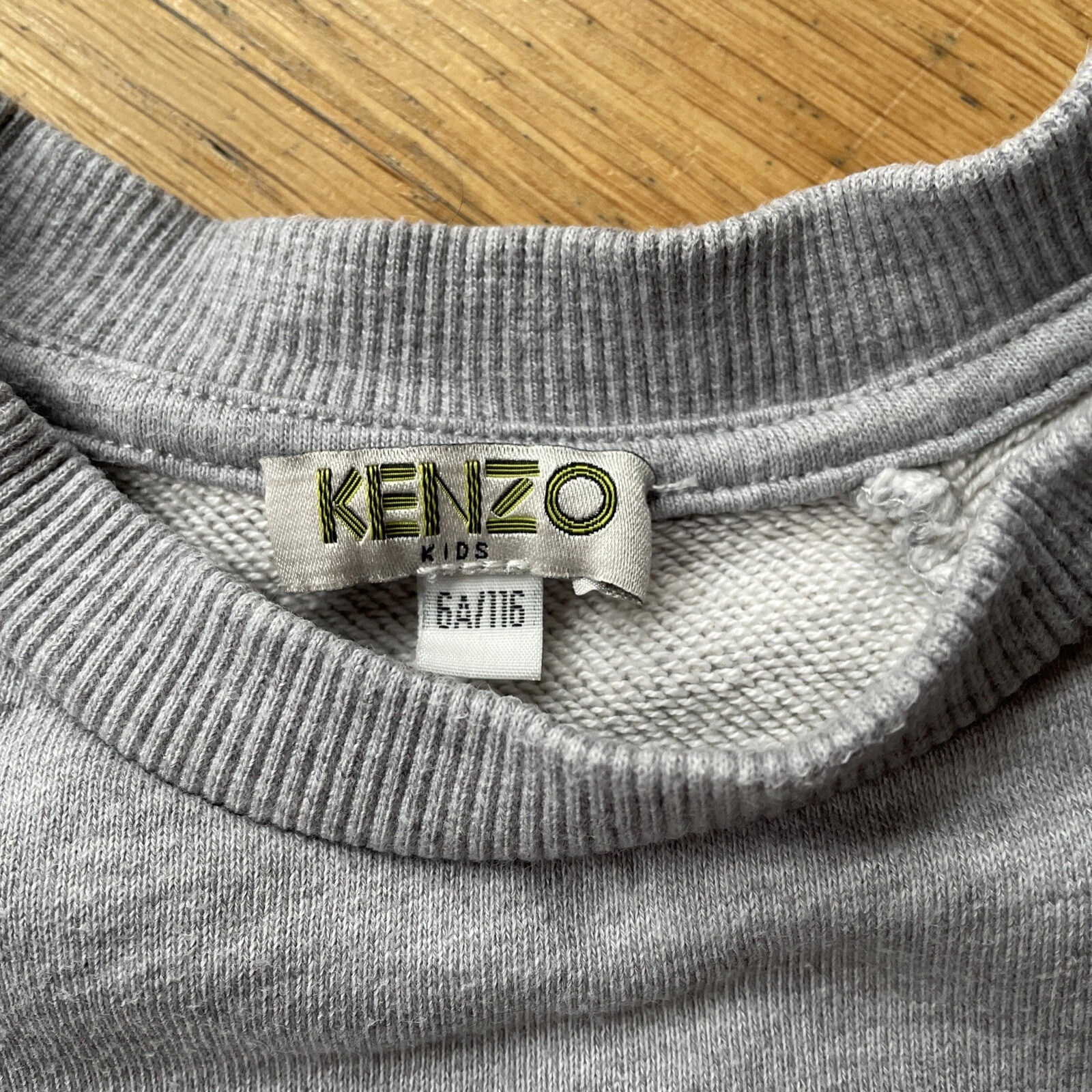 Vestito Maglione Kenzo Bambino Grigio Età 6 Anni