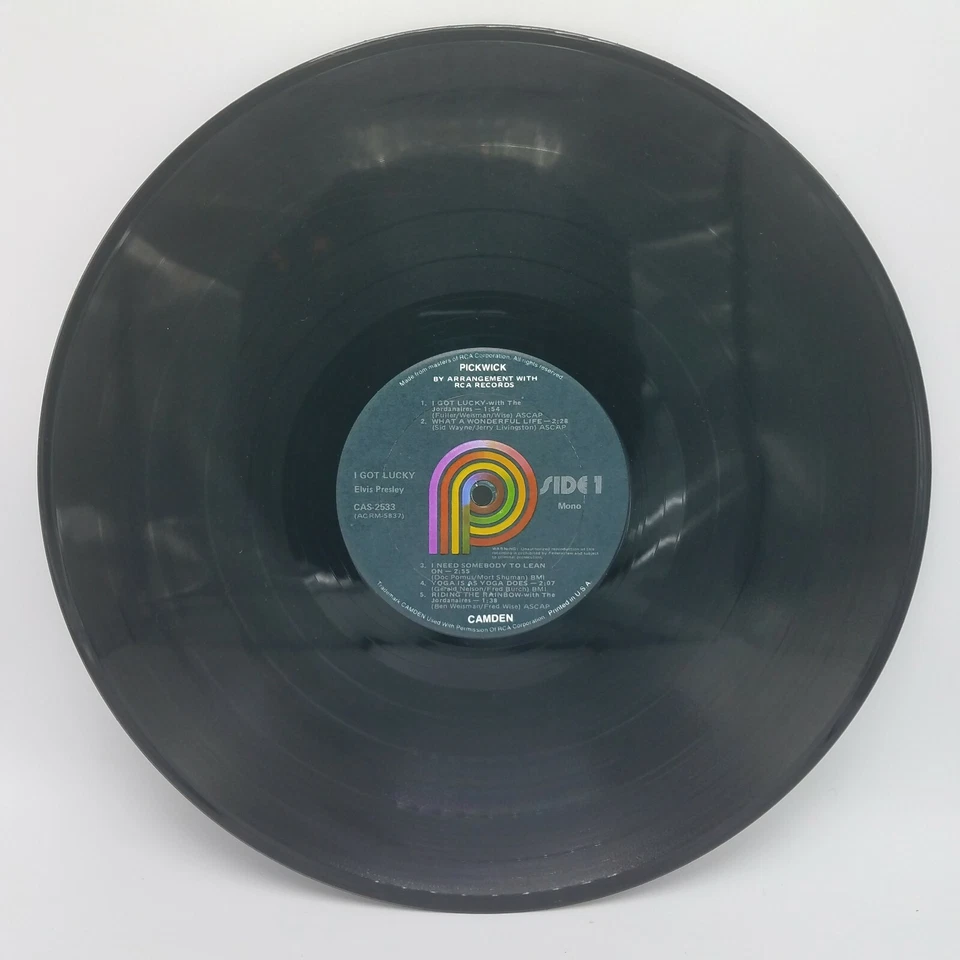 1971 ELVIS I GOT LUCKY vinyl LP CAMDEN CAS-2533 PICKWICK NM in Shrink - Image 3 of 4